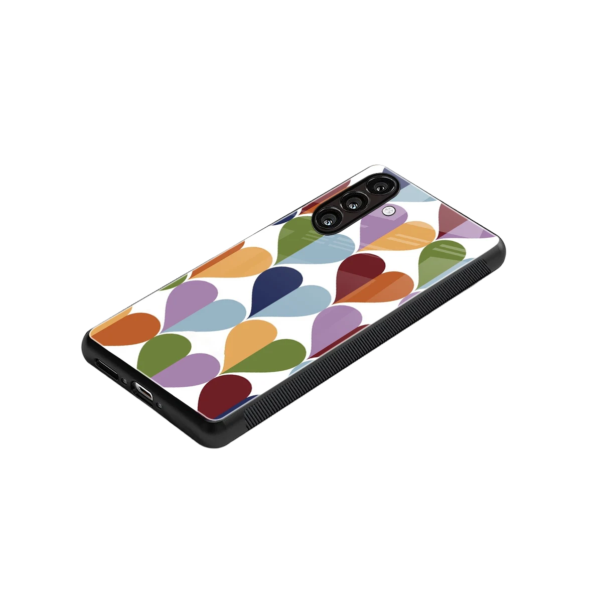 Heart Splash stylish phone case for samsung galaxy m35 5g | glossy glass and slim fit