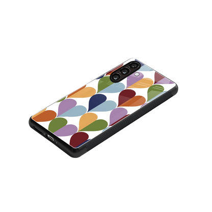 Heart Splash stylish phone case for samsung galaxy m35 5g | glossy glass and slim fit