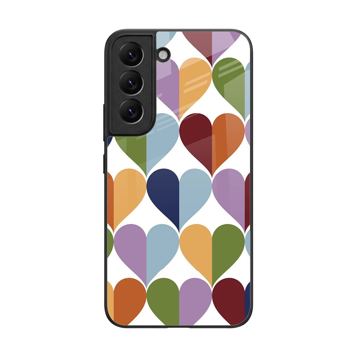 Heart Splash back phone cover | glass case for samsung galaxy s22