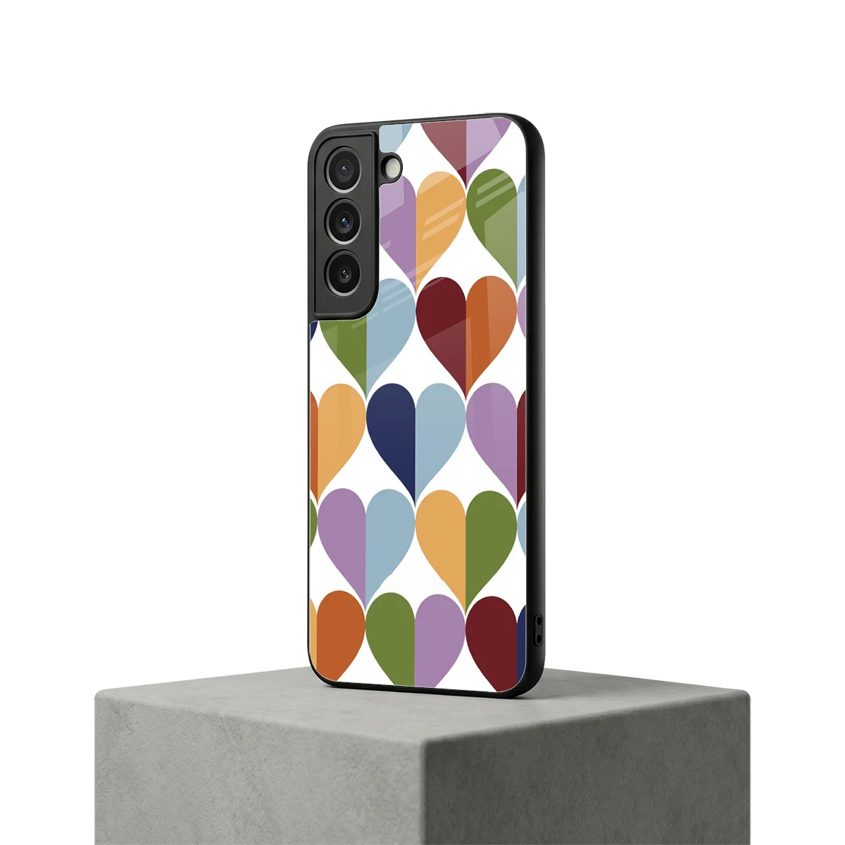 Heart Splash samsung galaxy s22 mobile cover | shockproof glass phone case