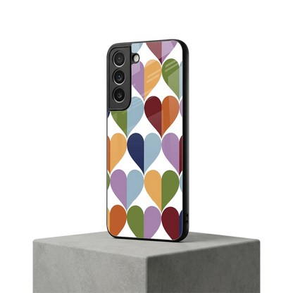 Heart Splash samsung galaxy s22 mobile cover | shockproof glass phone case