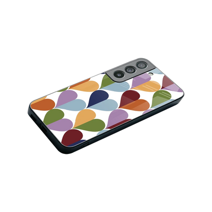 Heart Splash stylish phone case for samsung galaxy s22 | glossy glass and slim fit