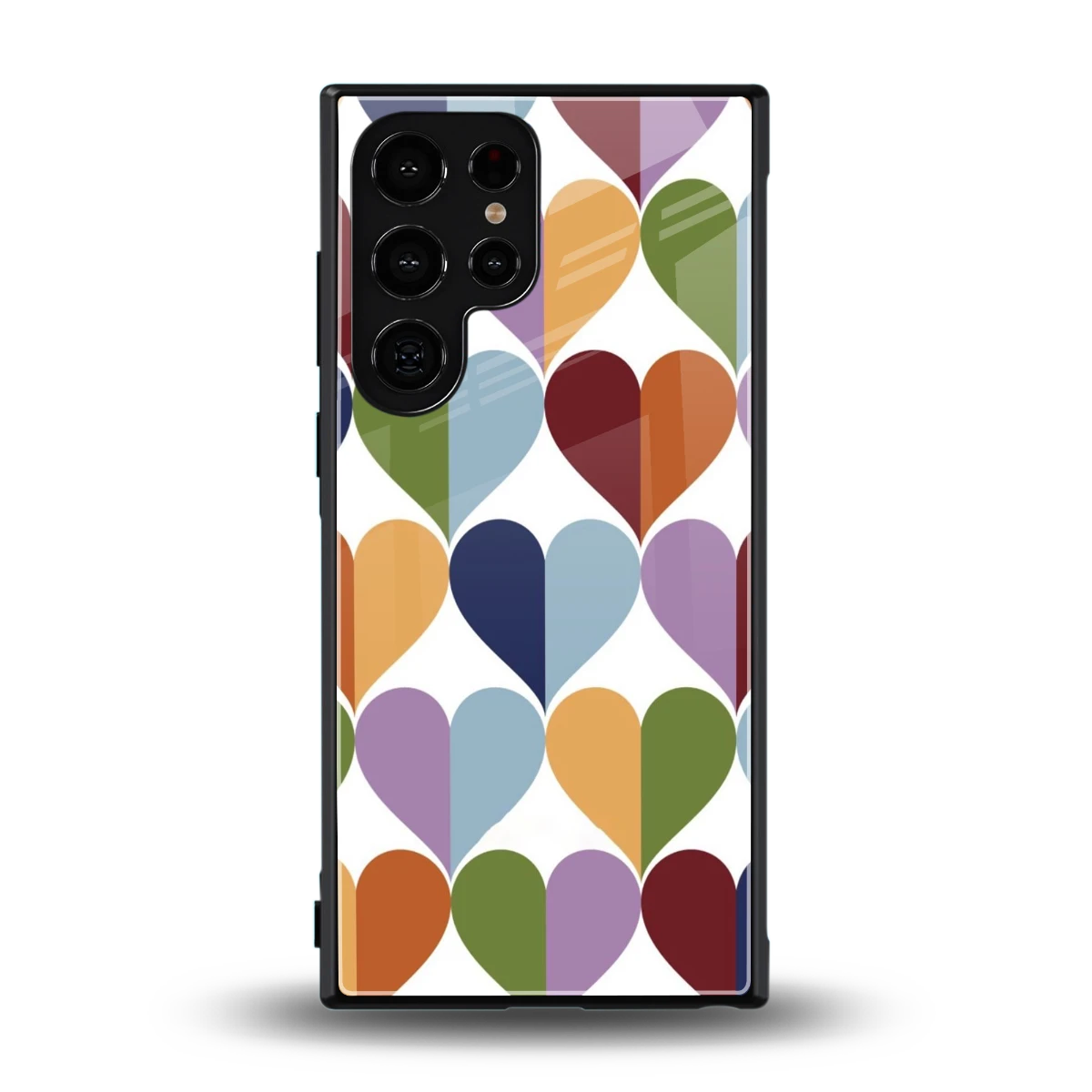 Heart Splash back phone cover | glass case for samsung galaxy s24 ultra