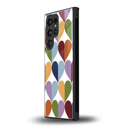 Heart Splash samsung galaxy s24 ultra mobile cover | shockproof glass phone case