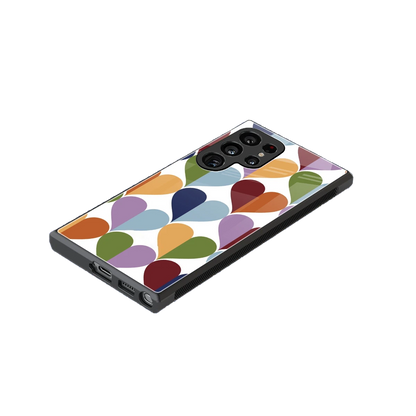 Heart Splash stylish phone case for samsung galaxy s24 ultra | glossy glass and slim fit
