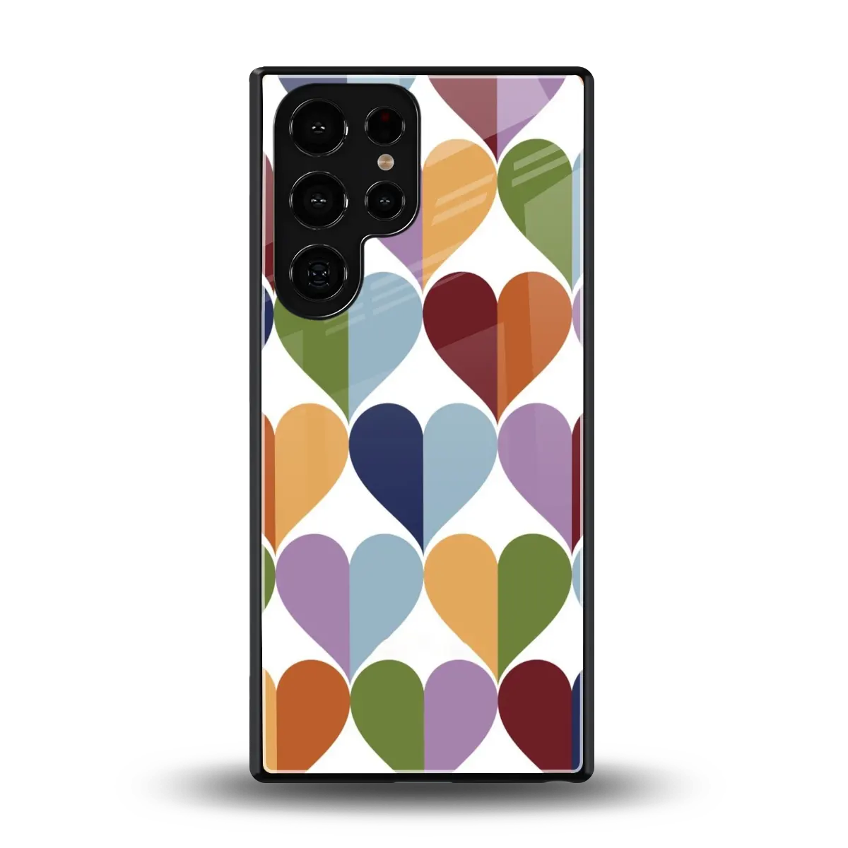 Heart Splash back phone cover | glass case for samsung galaxy s25 ultra