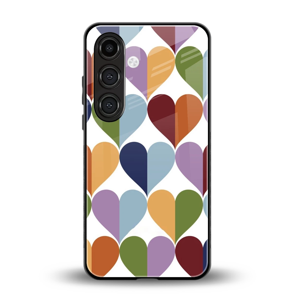 Heart Splash back phone cover | glass case for samsung galaxy s24 plus
