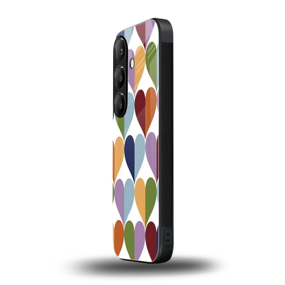 Heart Splash samsung galaxy s24 mobile cover | shockproof glass phone case