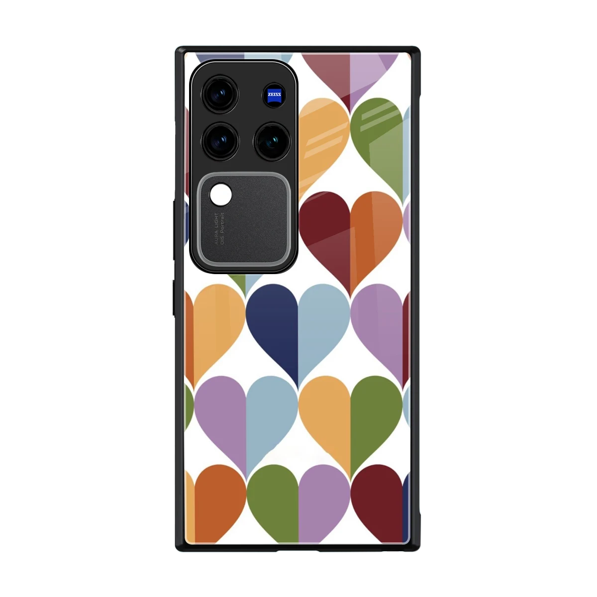 Heart Splash back phone cover | glass case forvivo v30 pro