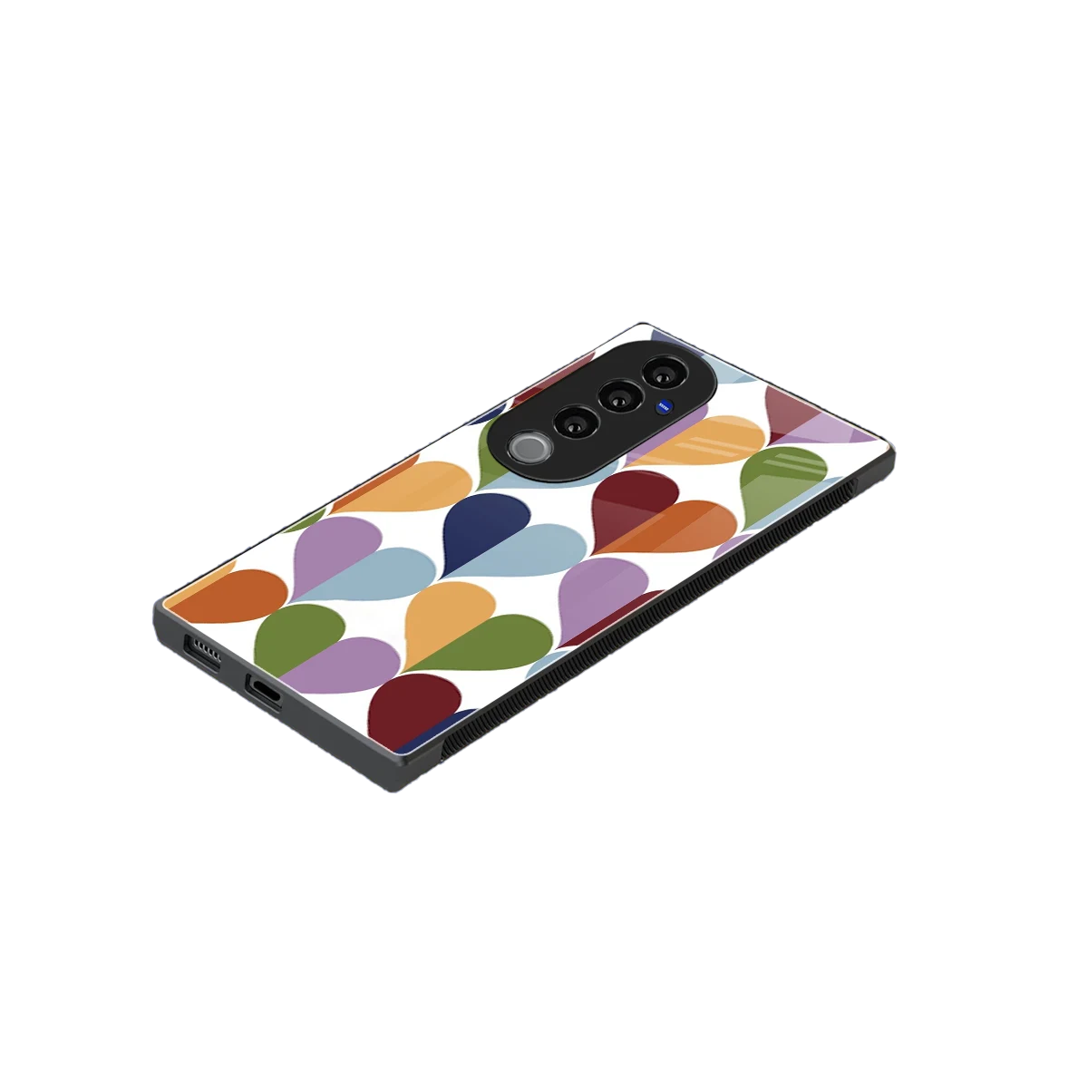Heart Splash stylish phone case for vivo v40 pro | glossy glass and slim fit