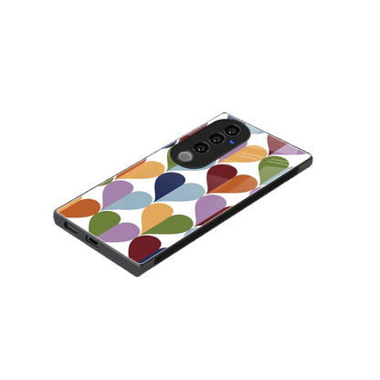 Heart Splash stylish phone case for vivo v40 pro | glossy glass and slim fit