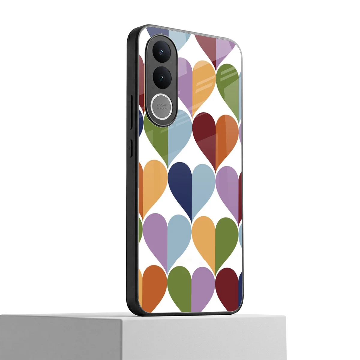 Heart Splash vivo v70 fe mobile cover | shockproof glass phone case
