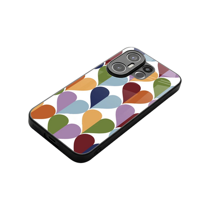 Heart Splash stylish phone case for vivo x200 fe | glossy glass and slim fit