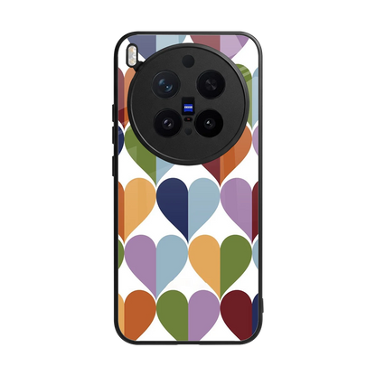 Heart Splash back phone cover | glass case for vivo x300 pro