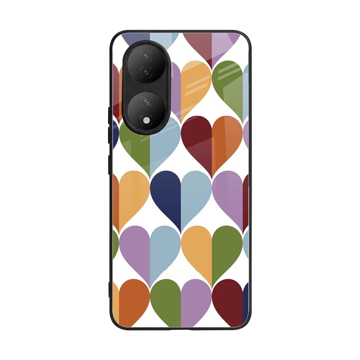 Heart Splash back phone cover | glass case for Vivo-y100