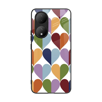 Heart Splash back phone cover | glass case for Vivo-y100