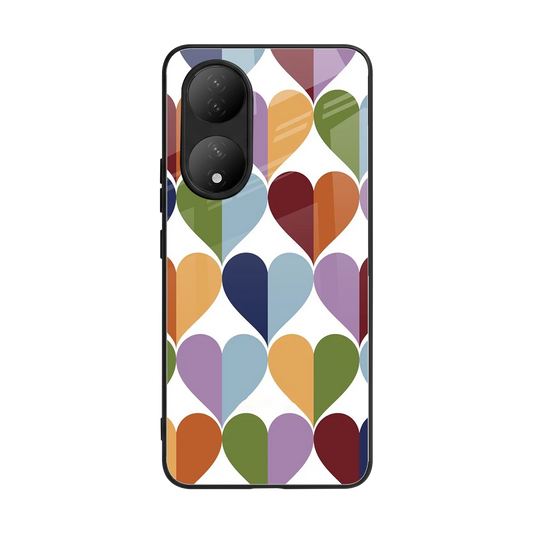 Heart Splash back phone cover | glass case for Vivo-y100