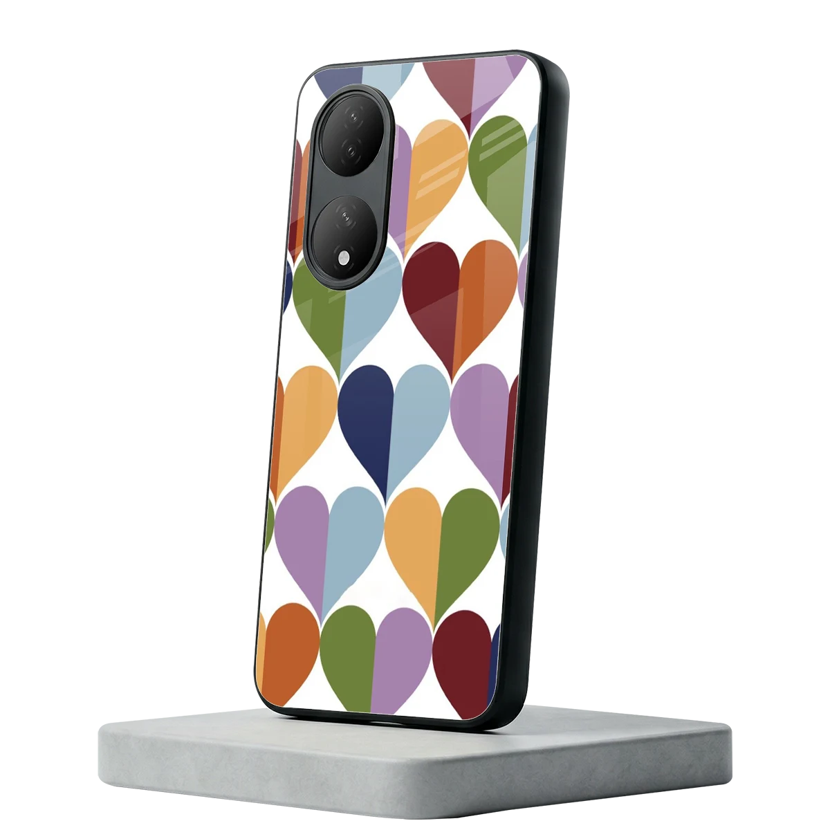 Heart Splash Vivo-y100 mobile cover | shockproof glass phone case