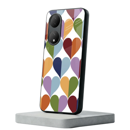 Heart Splash Vivo-y100 mobile cover | shockproof glass phone case