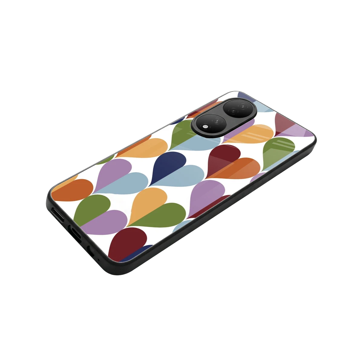 Heart Splash stylish phone case for Vivo-y100 | glossy glass and slim fit