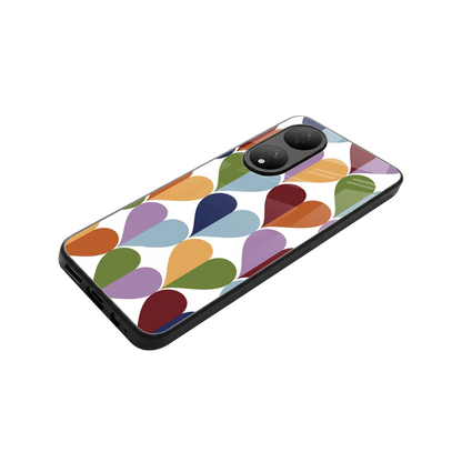 Heart Splash stylish phone case for Vivo-y100 | glossy glass and slim fit