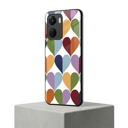 Heart Splash vivo y16 mobile cover | shockproof glass phone case