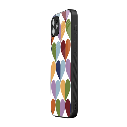 Heart Splash iphone 11 mobile cover | shockproof glass phone case