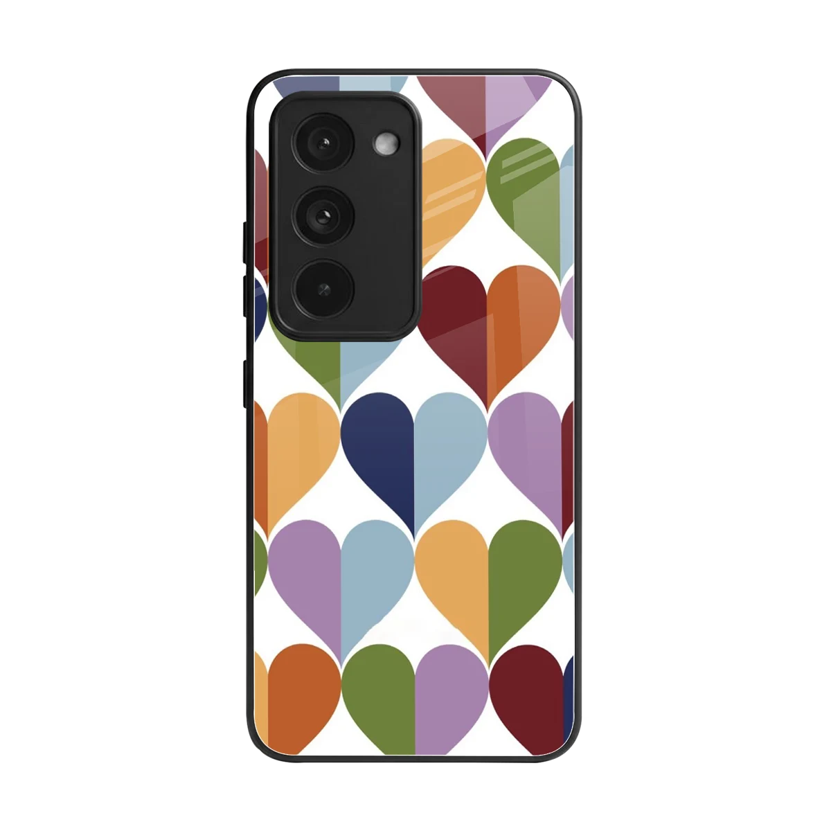 Heart Splash back phone cover | glass case for redmi 15 5g