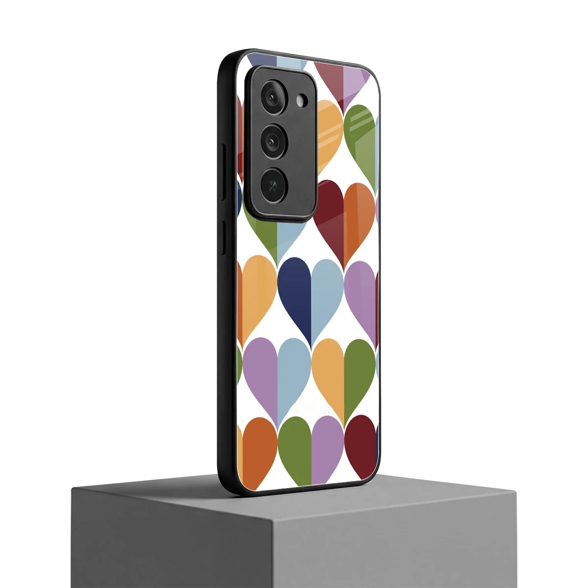 Heart Splash redmi 15 5g mobile cover | shockproof glass phone case