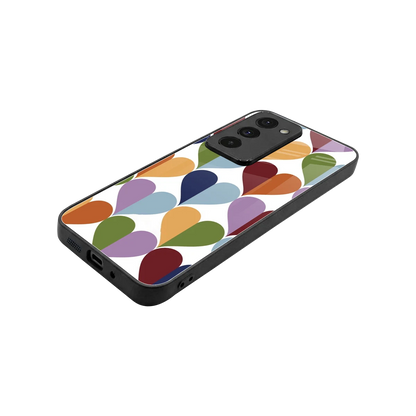 Heart Splash stylish phone case for redmi 15 5g | glossy glass and slim fit
