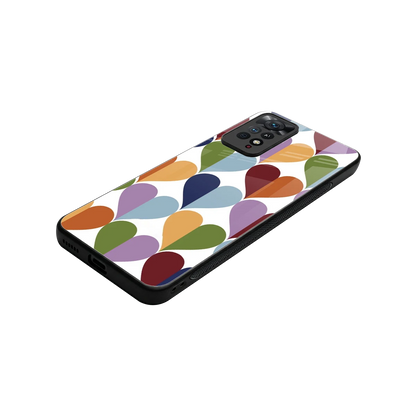 Heart Splash stylish phone case for redmi note 11 pro | glossy glass and slim fit