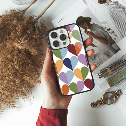 Heart Splash Phone Case for Iphone 16 | Glass Case