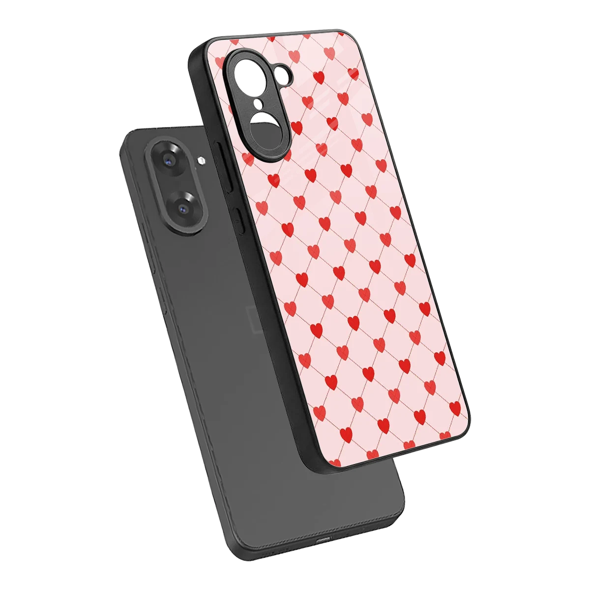Heartbeat sleek oneplus nord ce5 5g cover with tempered glass back and TPU edges