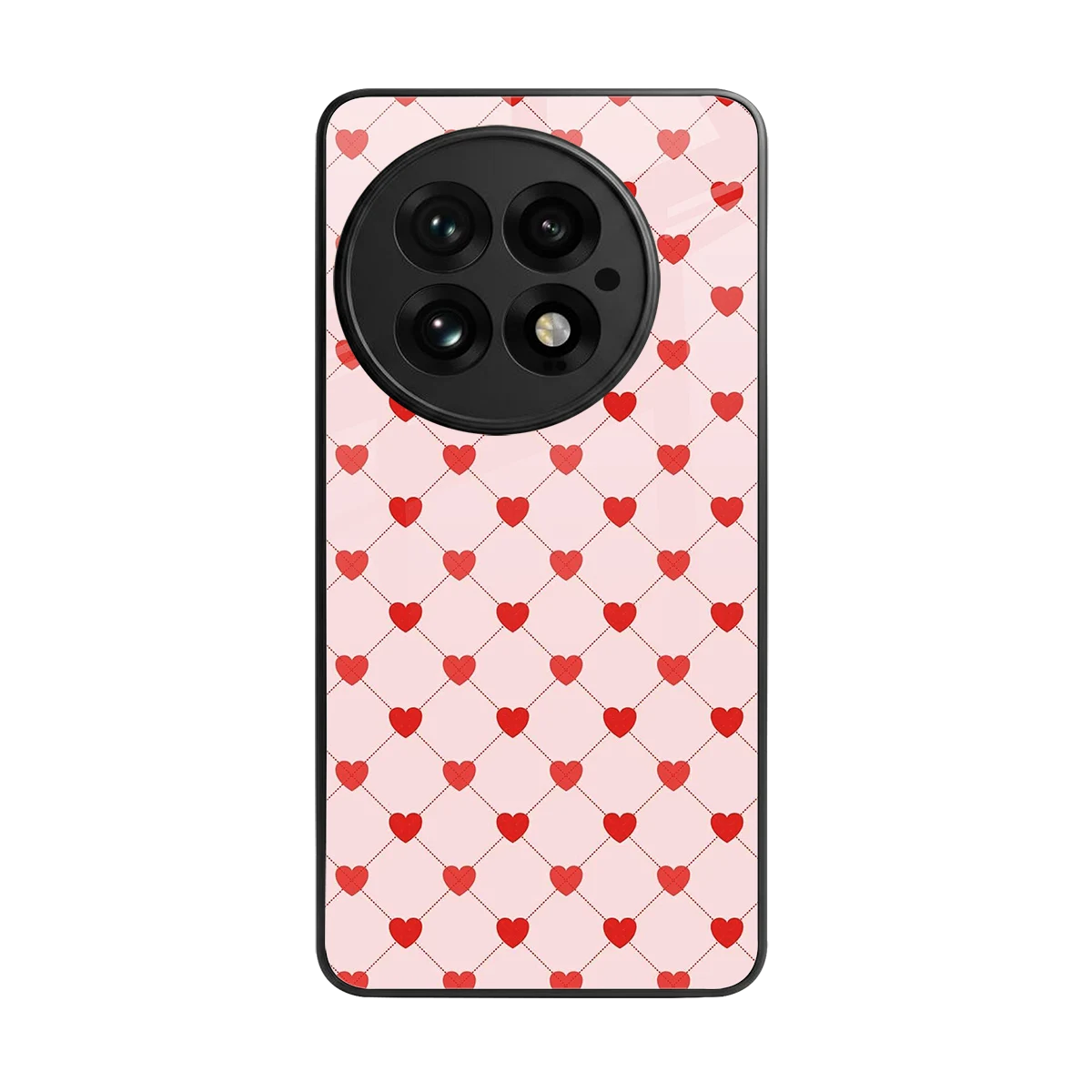 Heartbeat back phone cover | glass case for oneplus 13