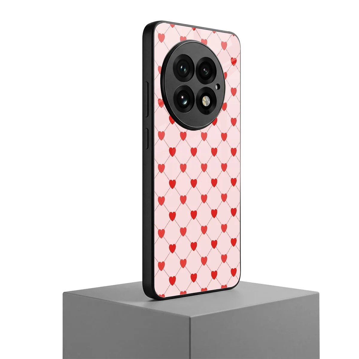 Heartbeat oneplus 13 mobile cover | shockproof glass phone case