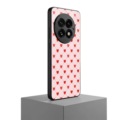 Heartbeat oneplus 13 mobile cover | shockproof glass phone case