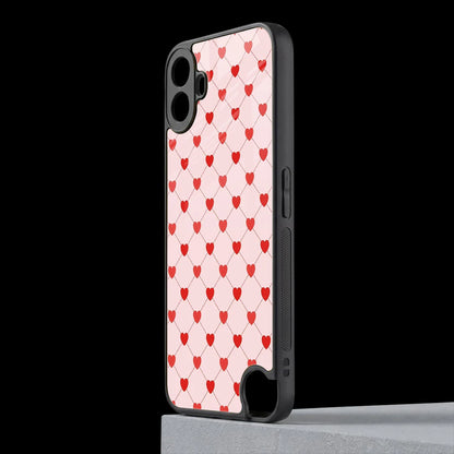 Heartbeat cmf nothing phone 1 mobile cover | shockproof glass phone case