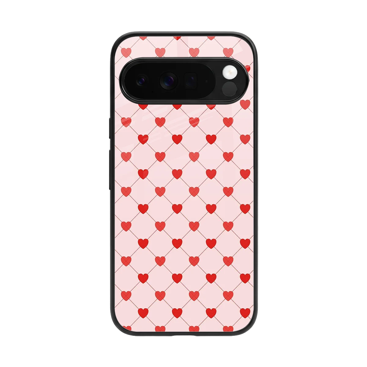 Heartbeat back phone cover | glass case for google pixel 10 pro xl