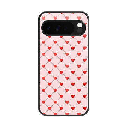 Heartbeat back phone cover | glass case for google pixel 10 pro xl