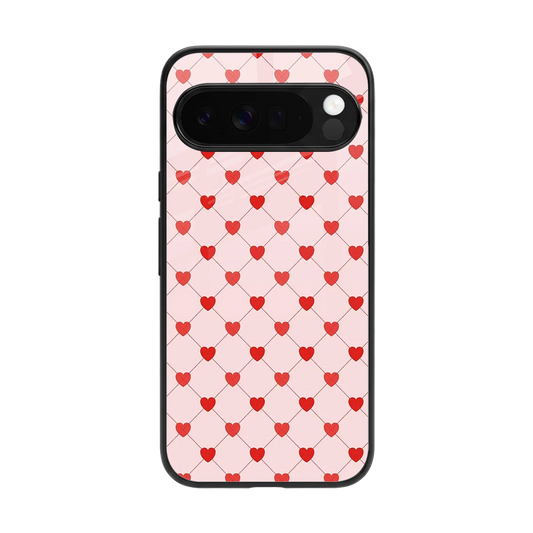 Heartbeat back phone cover | glass case for google pixel 10 pro xl