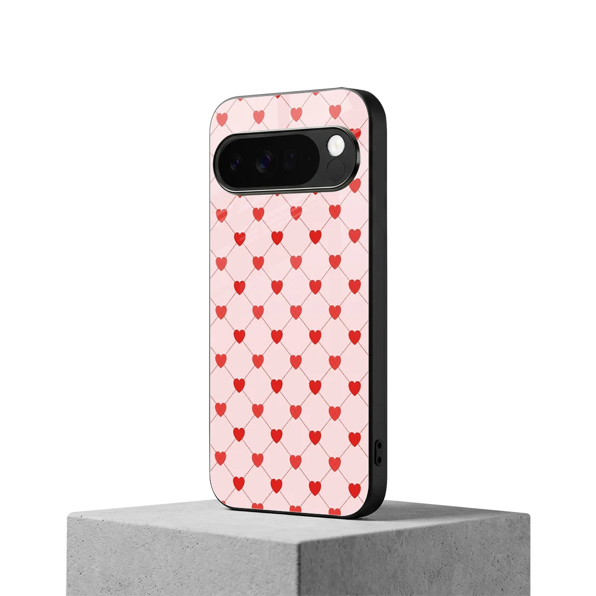 Heartbeat google pixel 10 pro xl mobile cover | shockproof glass phone case