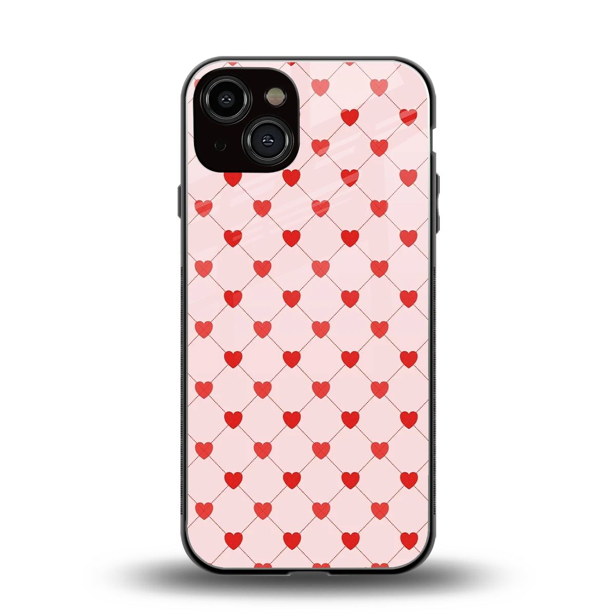 Heartbeat back phone cover | glass case for iphone 14