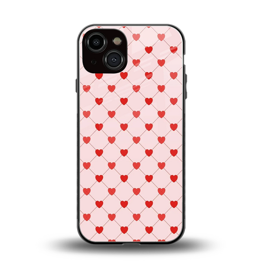 Heartbeat back phone cover | glass case for iphone 14