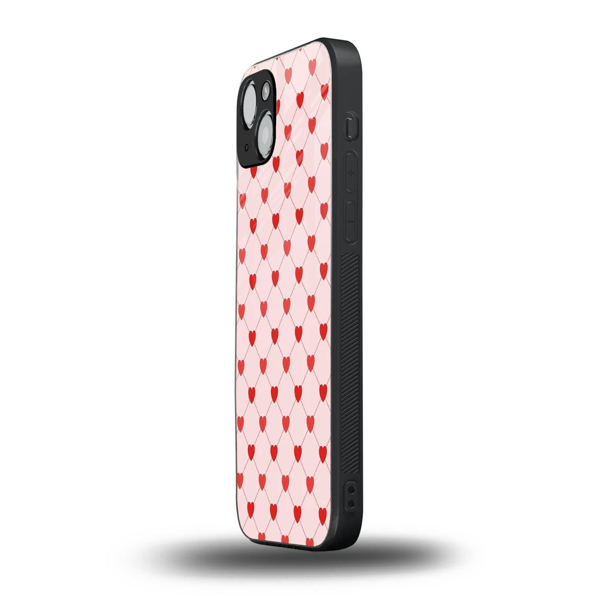 Heartbeat iphone 13 mobile cover | shockproof glass phone case