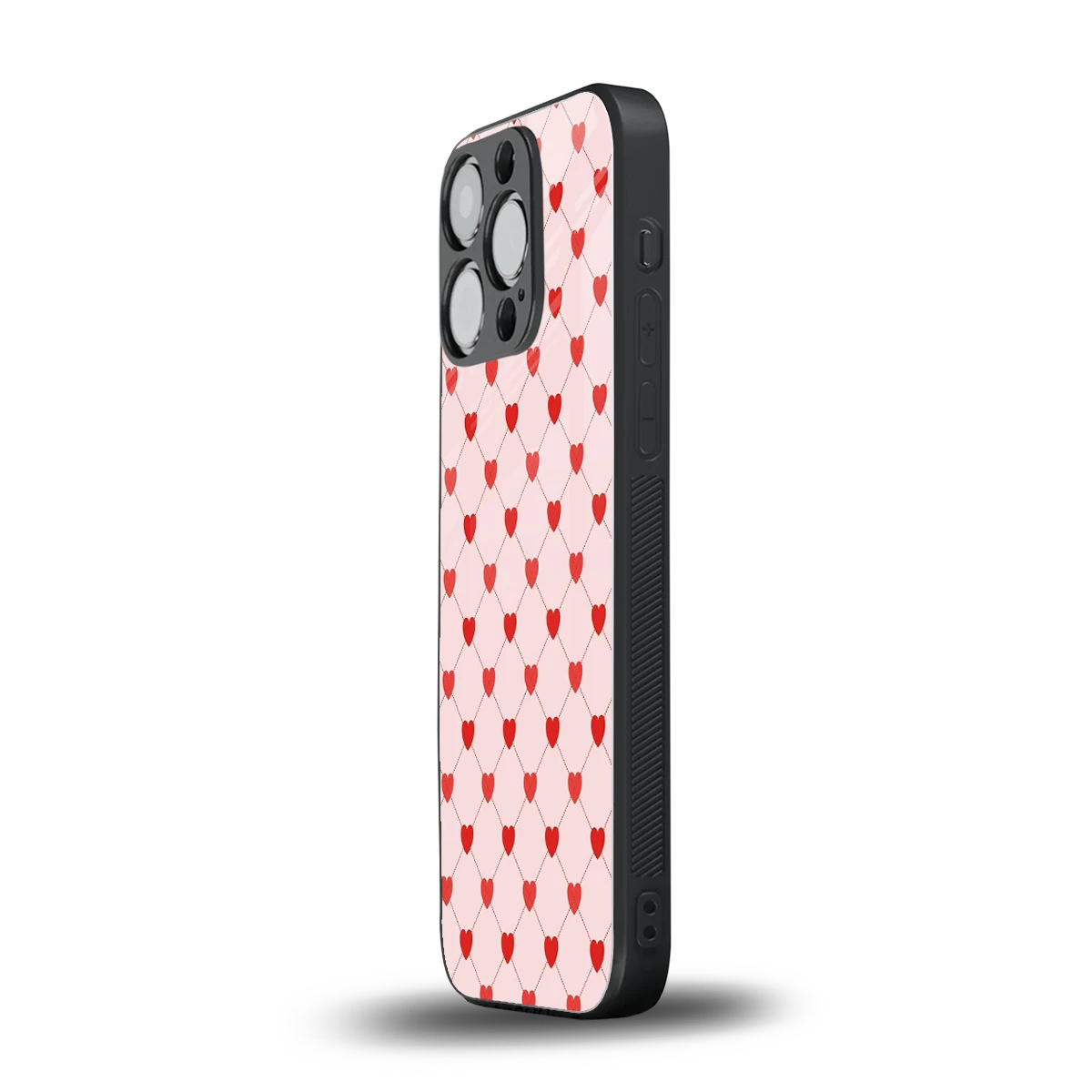 Heartbeat iphone 15 pro mobile cover | shockproof glass phone case
