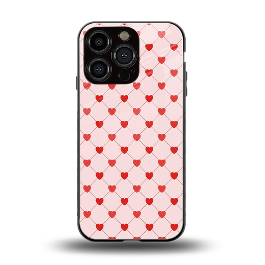 Heartbeat back phone cover | glass case for iphone 16 pro