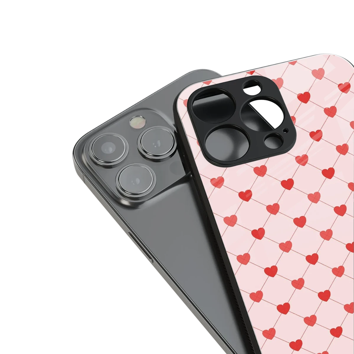 Heartbeat stylish phone case for iphone 13 | glossy glass and slim fit