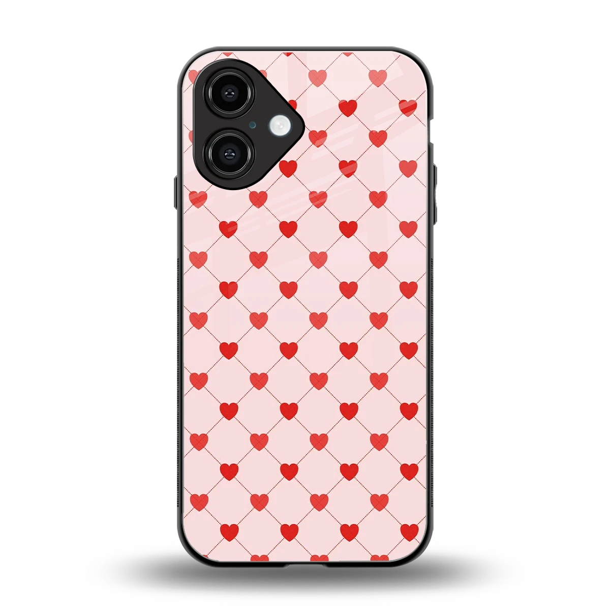 Heartbeat back phone cover | glass case for iphone 16