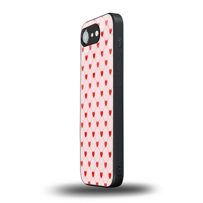 Heartbeat iphone 16e mobile cover | shockproof glass phone case