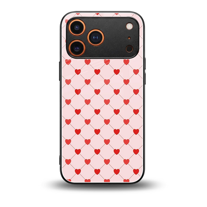 Heartbeat back phone cover | glass case for iphone 17 pro